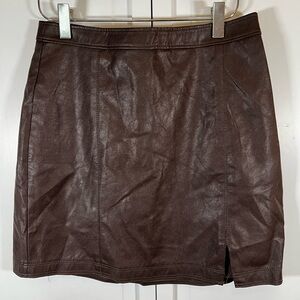Abercrombie & Fitch | Women’s | Brown | Vegan Leather | Mini Skirt | Size S